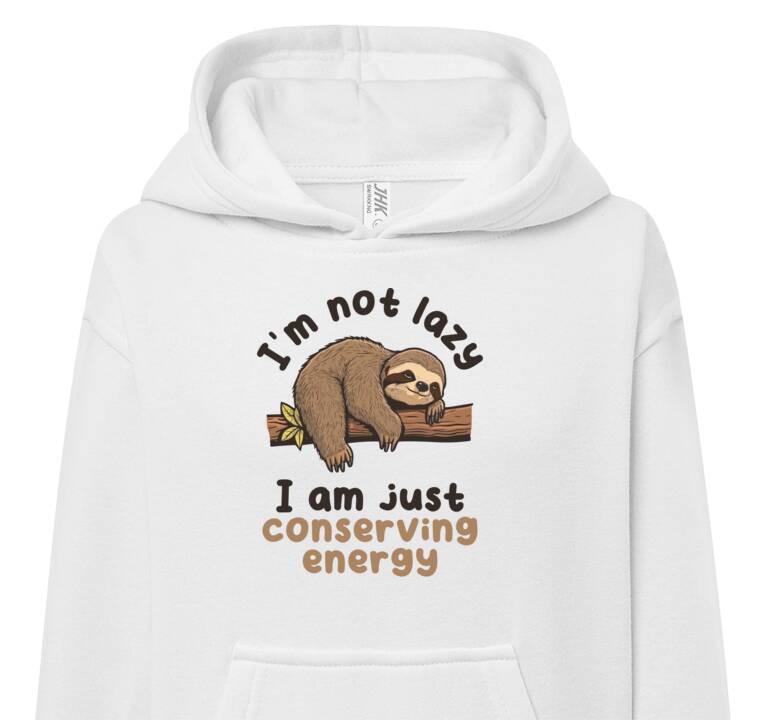 Толстовки, худи детские The motivator sloth rests on a tree
