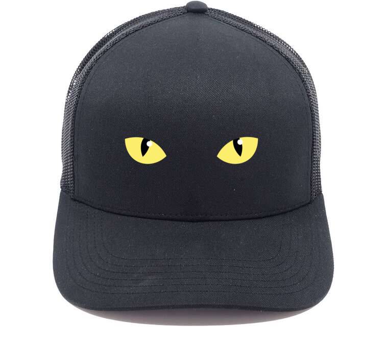 Кепки, бейсболки с сеткой Кошачий взгляд из темноты