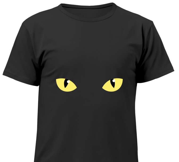 Майки, футболки детские Кошачий взгляд из темноты