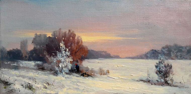 Reproduction paintings Snowy winter morning