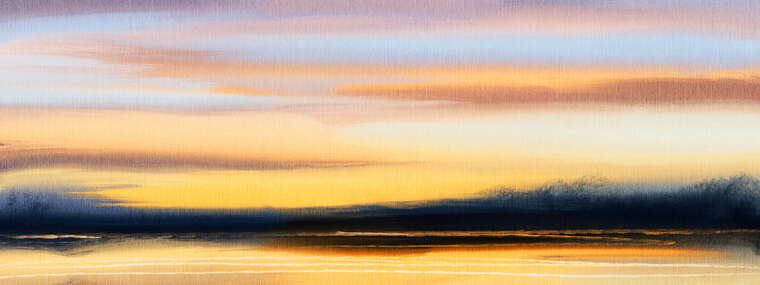 Reproduction paintings Sunset abstraction