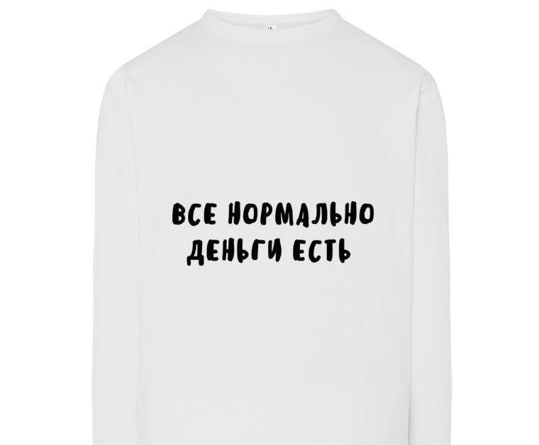 Лонгсливы Все нормально деньги есть 