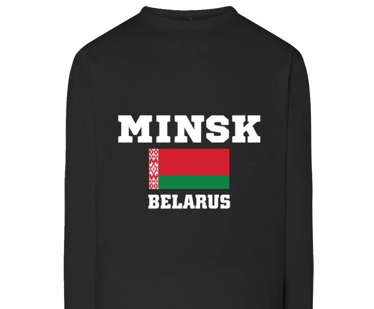 Лонгсливы Флаг Беларуси и надпись Minsk Belarus