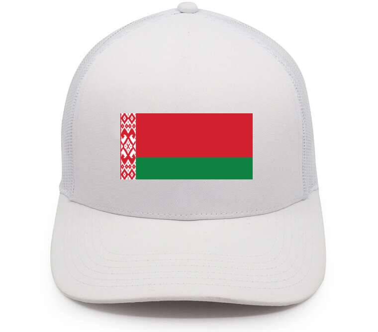 Кепки, бейсболки с сеткой Флаг Беларуси