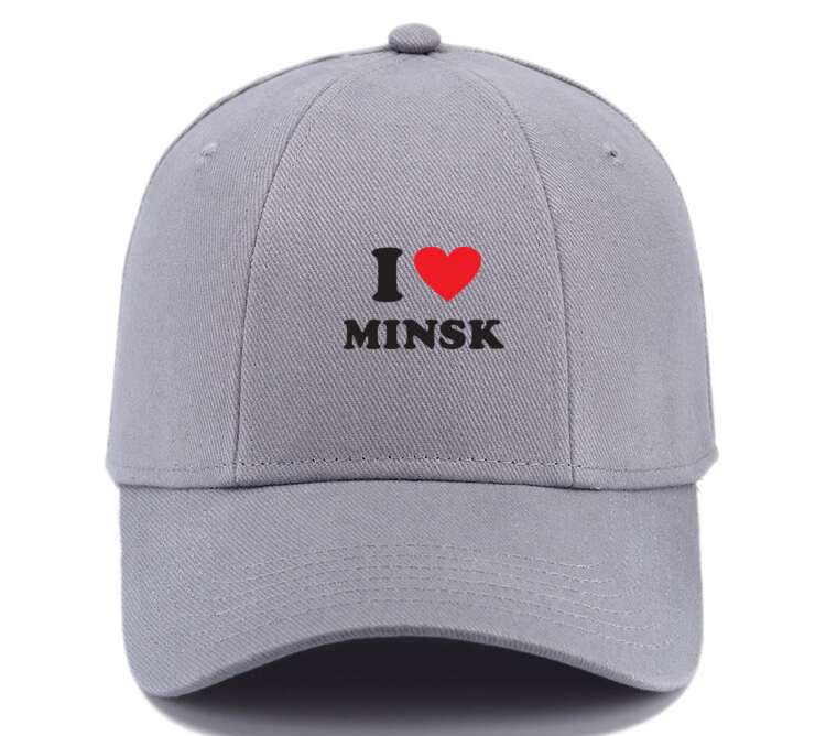 Кепки, бейсболки Премиум I love Minsk