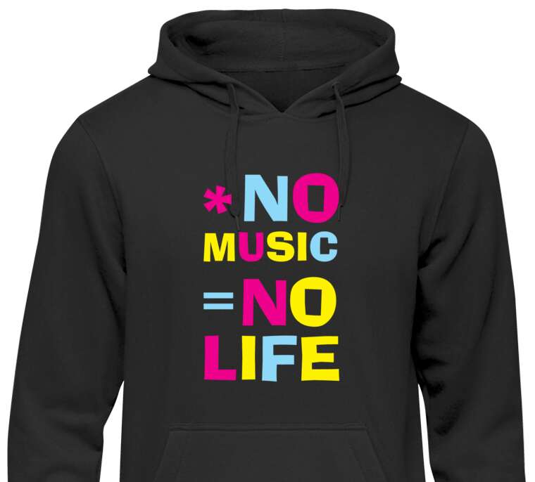 Толстовки, худи  No music - no life