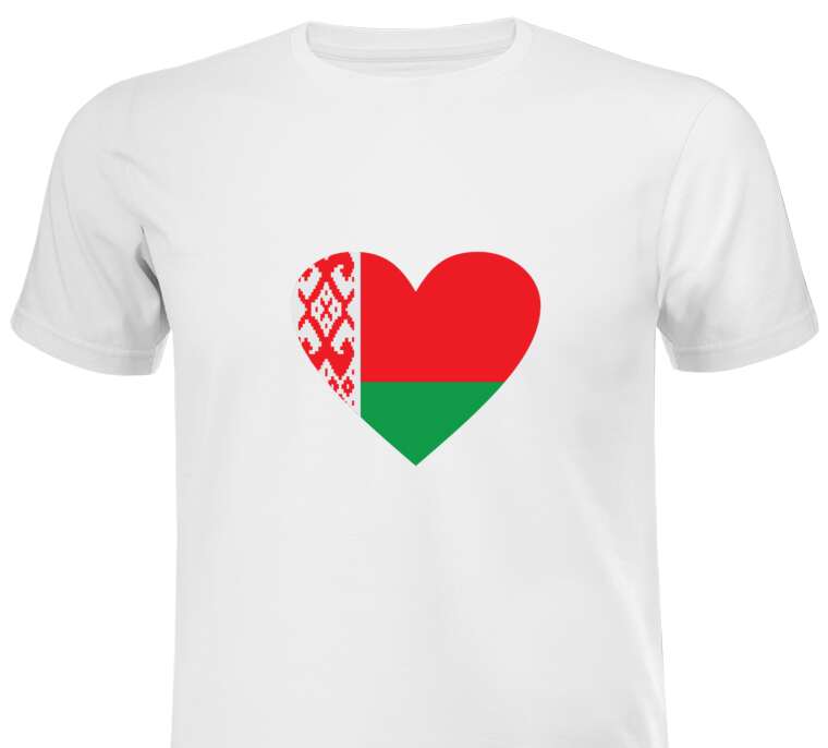 Майки, футболки Белорусское сердце
