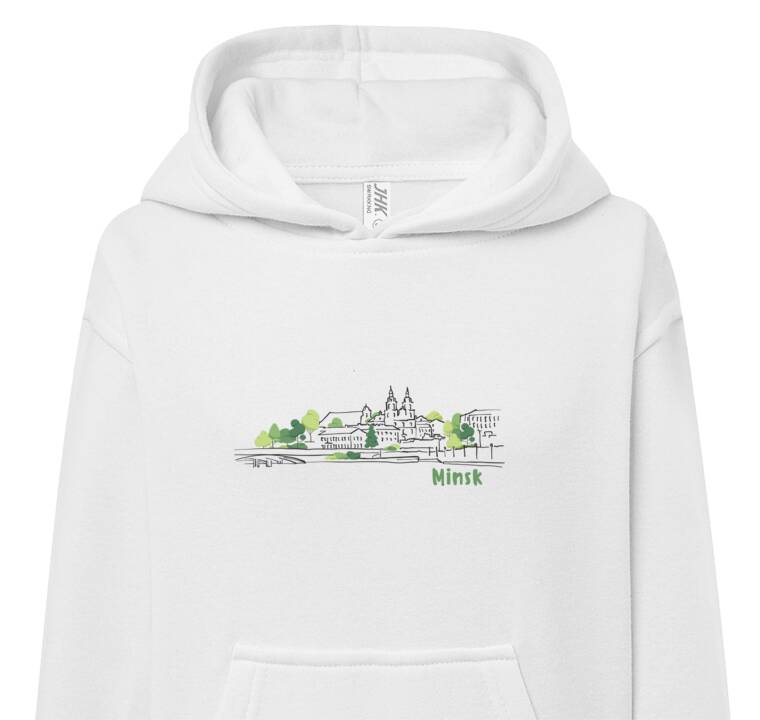 Толстовки, худи детские Minsk in graphic style