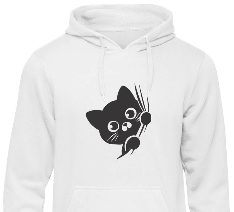 Толстовки, худи  Котенок выглядывает