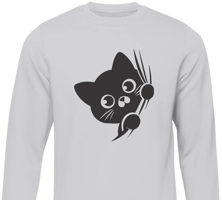 Свитшоты Котенок выглядывает