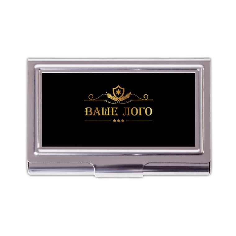 Визитницы Your logo on black