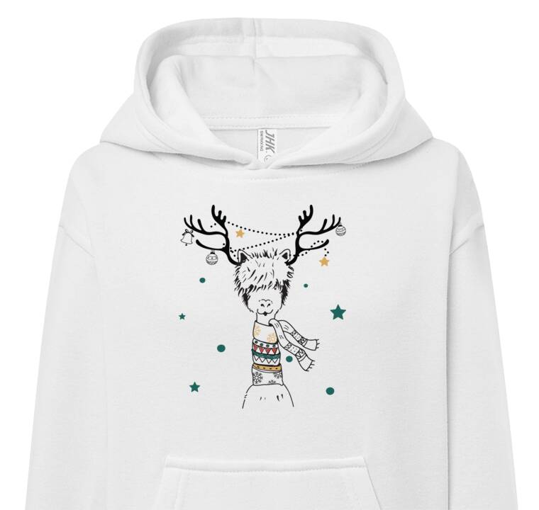 Толстовки, худи детские Llama-deer in a scarf