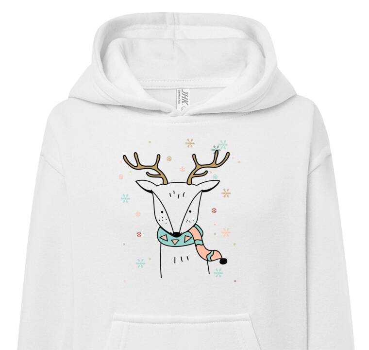 Толстовки, худи детские Reindeer in snowflakes