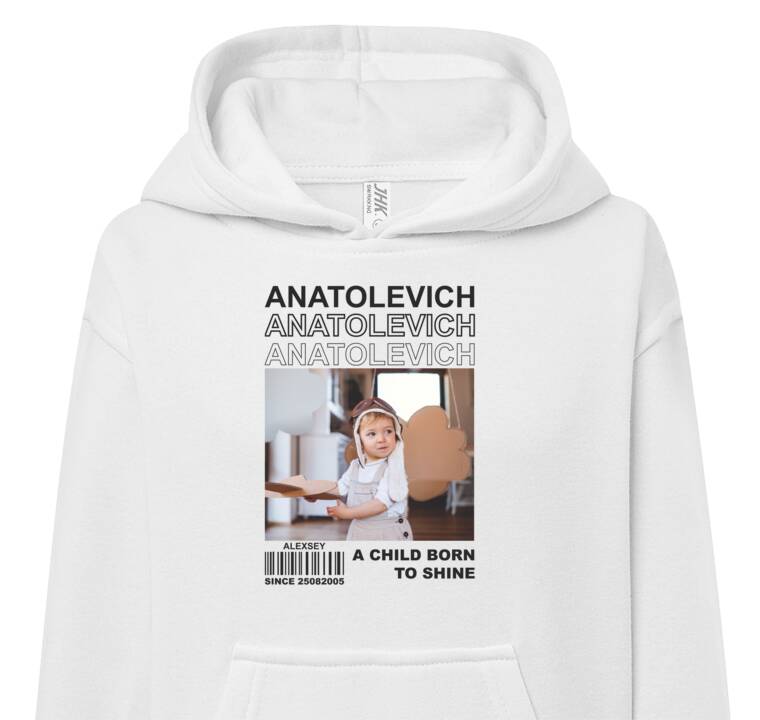 Толстовки, худи детские Photo and patronymic