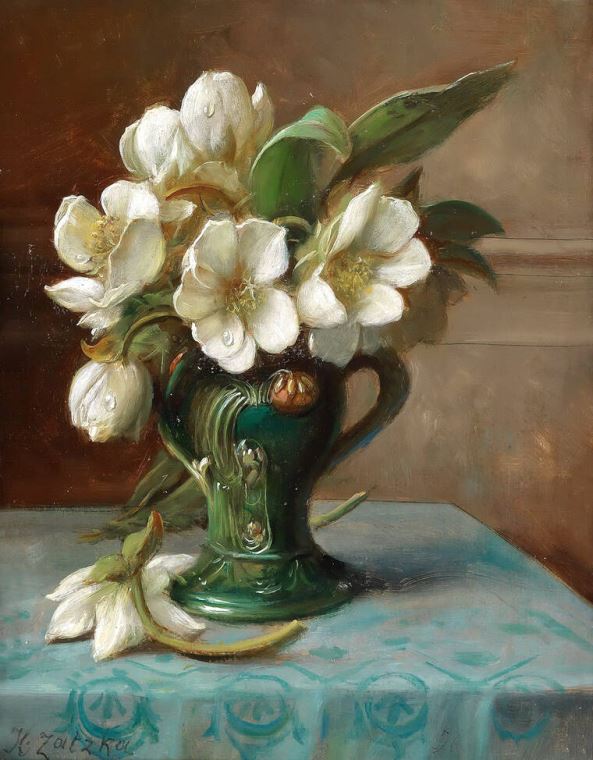 Картины, фото с паспарту Peonies in a vase