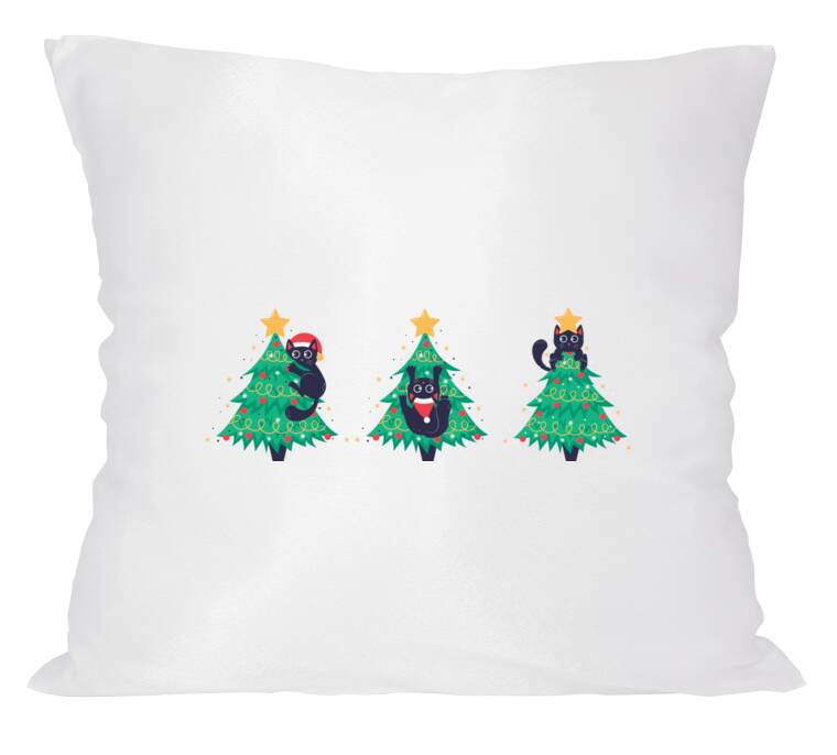 Подушки Коты в ёлках Подушки Коты в ёлках