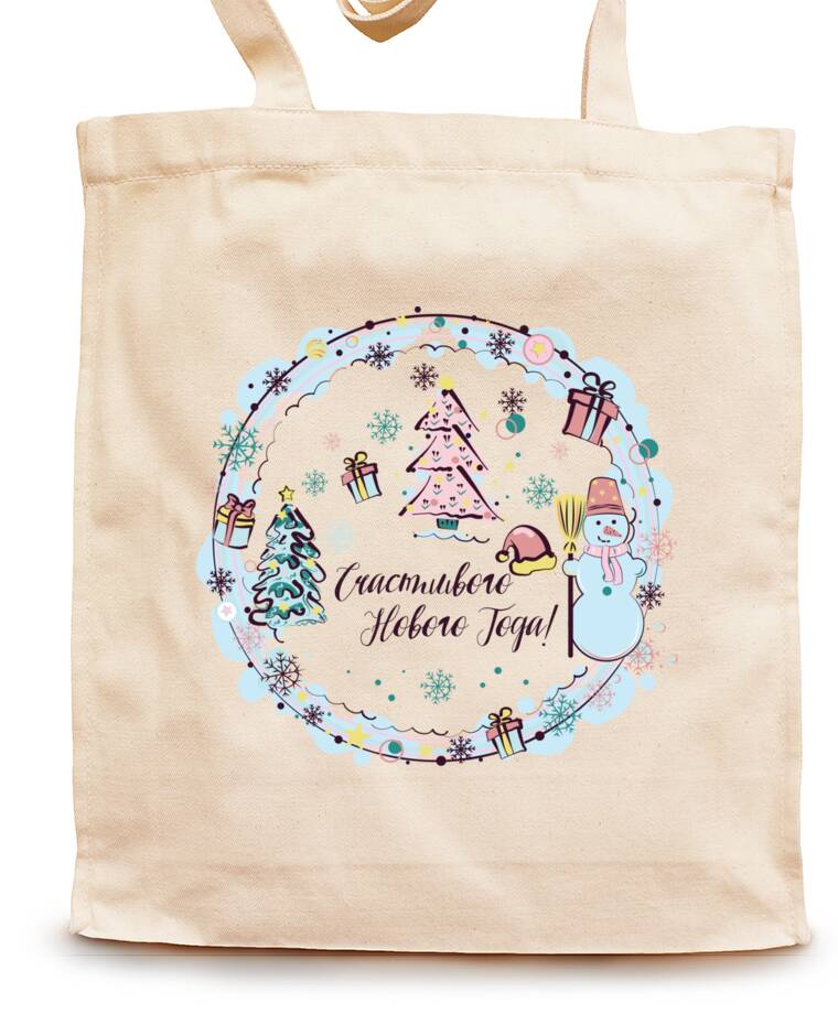 Сумки-шопперы Новогодняя композиция Сумки-шопперы Новогодняя композиция