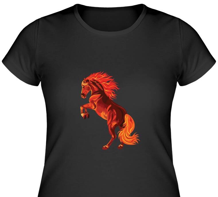 Майки, футболки женские Огненная лошадь Майки, футболки женские Огненная лошадь