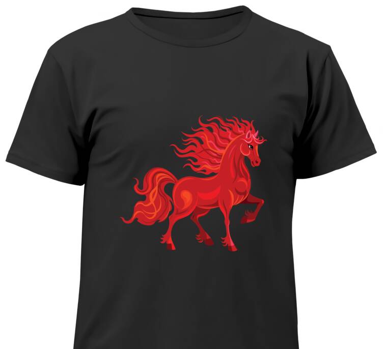 Майки, футболки детские Красная лошадь Майки, футболки детские Красная лошадь