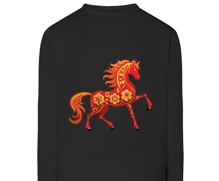 Лонгсливы Khokhloma's horse