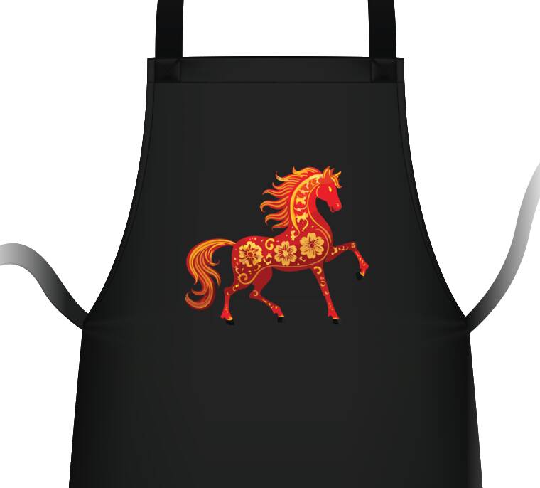 Фартуки Лошадь хохлома Фартуки Лошадь хохлома