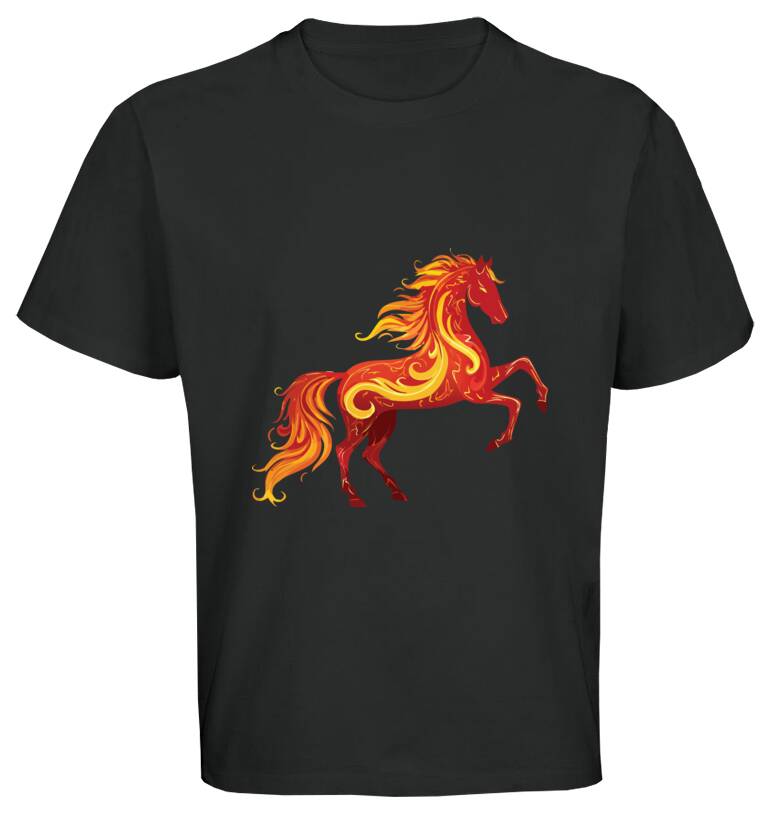 Майки, футболки оверсайз Лошадь узоры пламени Майки, футболки оверсайз Лошадь узоры пламени