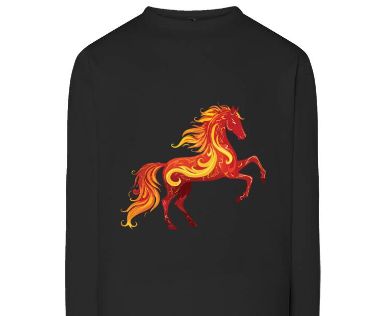 Лонгсливы Horse flame patterns