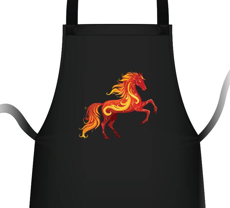 Фартуки Лошадь узоры пламени Фартуки Лошадь узоры пламени
