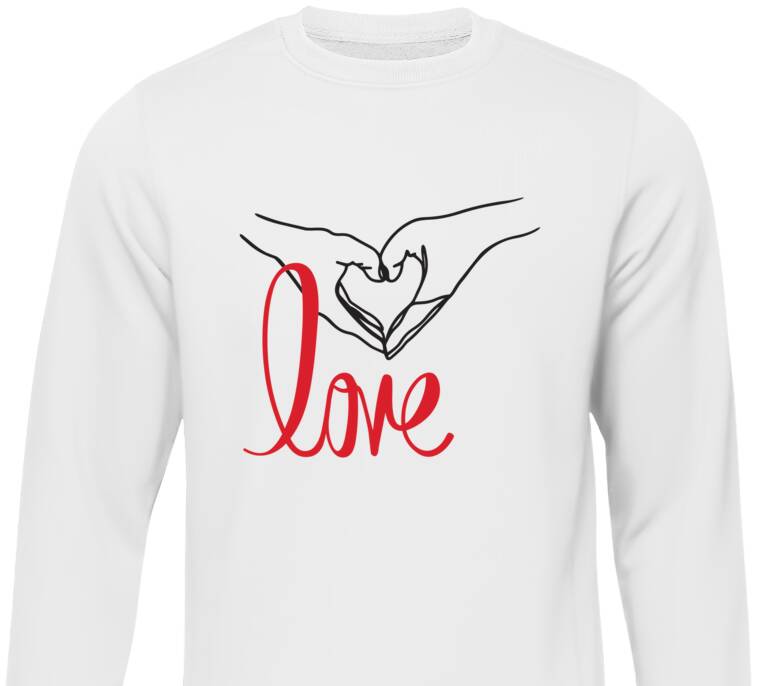 Свитшоты Жест любви Свитшоты Жест любви