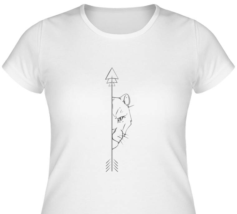 Майки, футболки женские Львица