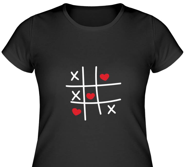 Майки, футболки женские Крестики-нолики 1 Майки, футболки женские Крестики-нолики 1