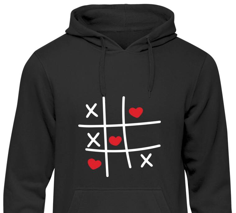 Парные толстовки, худи Крестики-нолики 1 Парные толстовки, худи Крестики-нолики 1