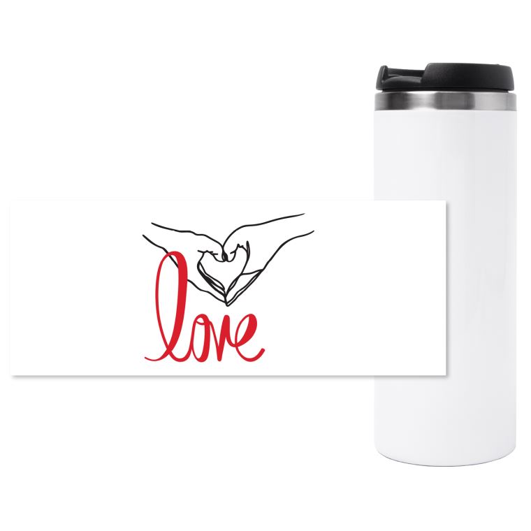 Кружки-термосы, термокружки Жест любви