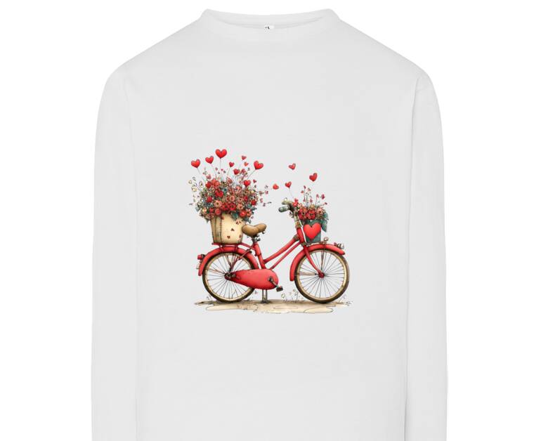 Лонгсливы Bicycle with hearts