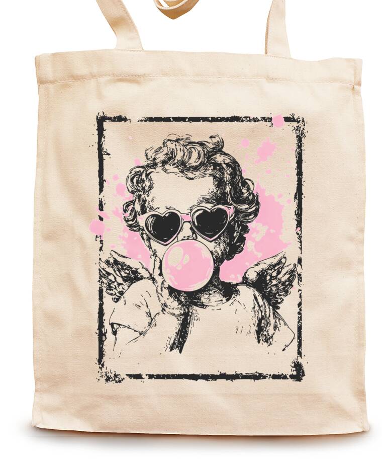 Сумки-шопперы Купидон и пузырь жвачки