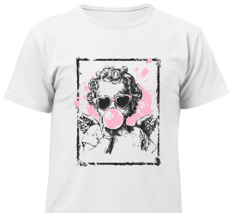 Майки, футболки детские Купидон и пузырь жвачки