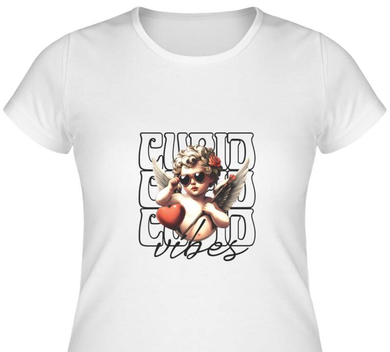 Майки, футболки женские Купидон vibes