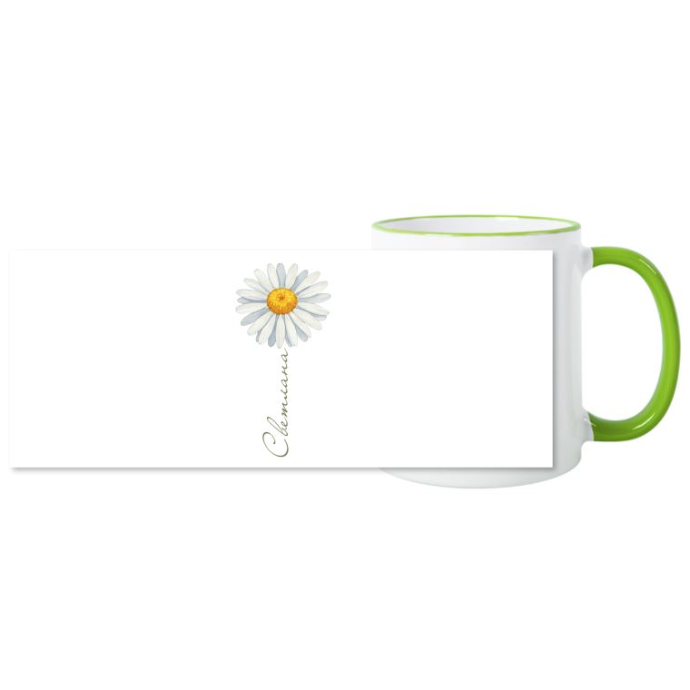 Кружки черные Ромашка