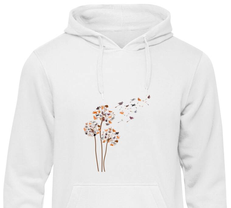 Толстовки, худи  Кошки-одуванчики