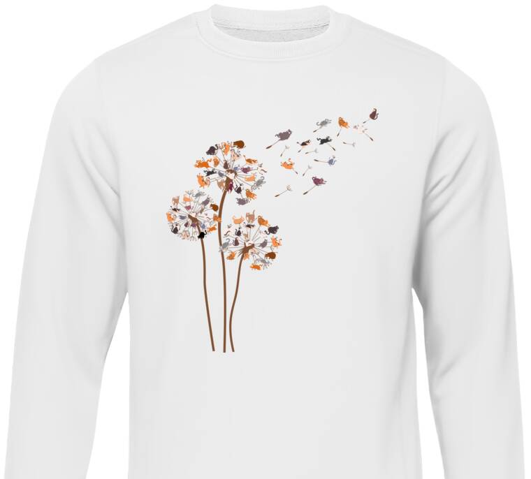 Свитшоты Кошки-одуванчики