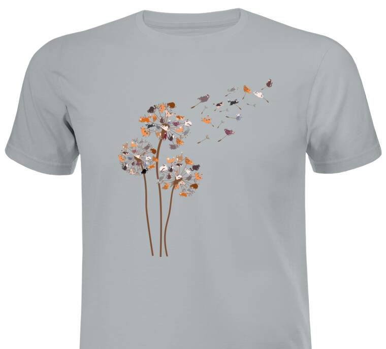 Майки, футболки промо Кошки-одуванчики