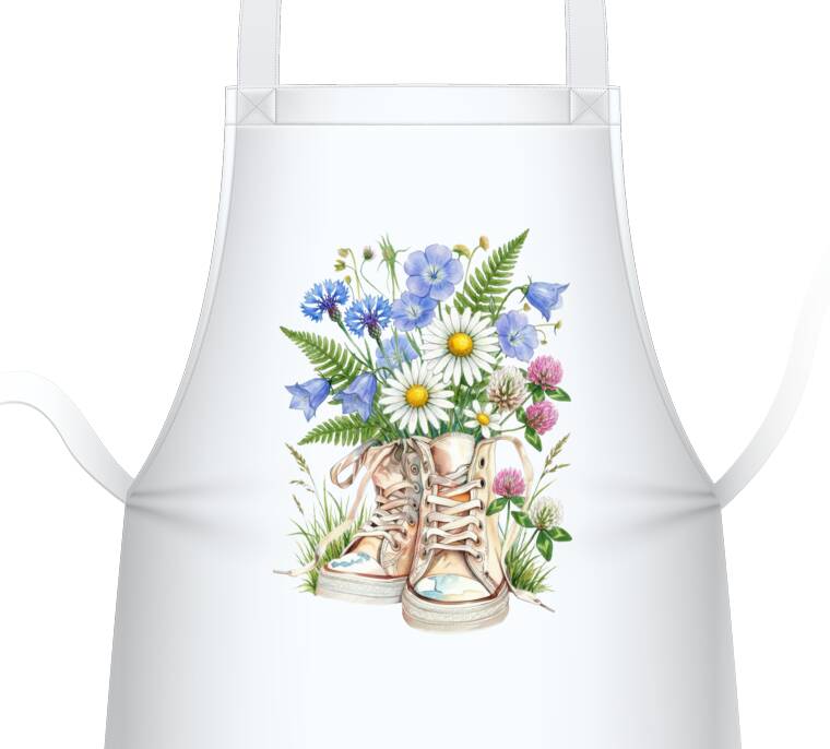 Фартуки Кветкі ў кедах