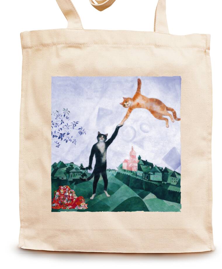Сумки-шопперы Шагал - коты - Прогулка