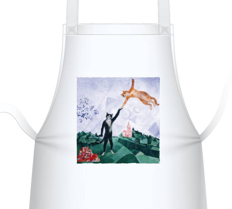 Фартуки Шагал - коты - Прогулка