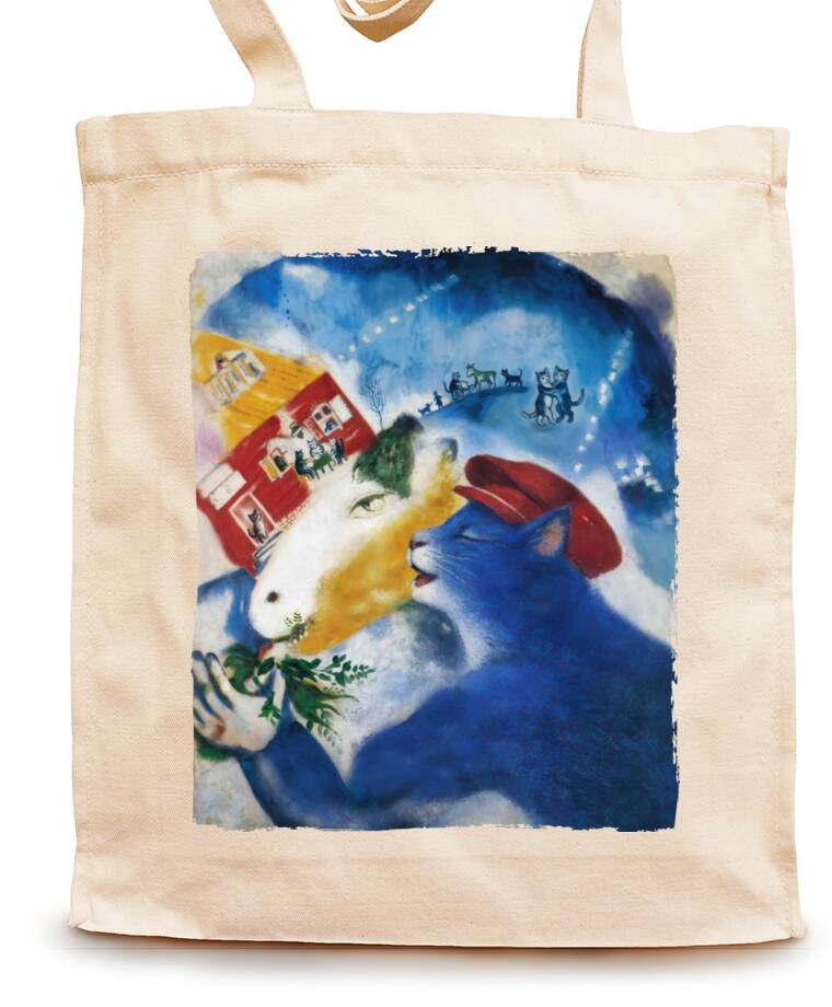 Сумки-шопперы Шагал - коты - Крестьянская жизнь