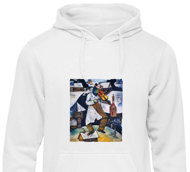 Толстовки, худи  Шагал - коты - Скрипач