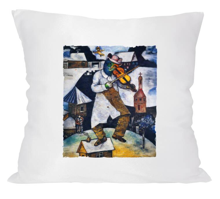 Подушки Шагал - коты - Скрипач