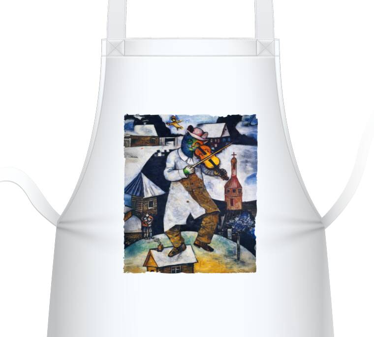Фартуки Шагал - коты - Скрипач