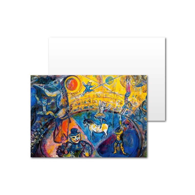 Открытки ламинированные Шагал - коты - Цирк Открытки ламинированные Шагал - коты - Цирк