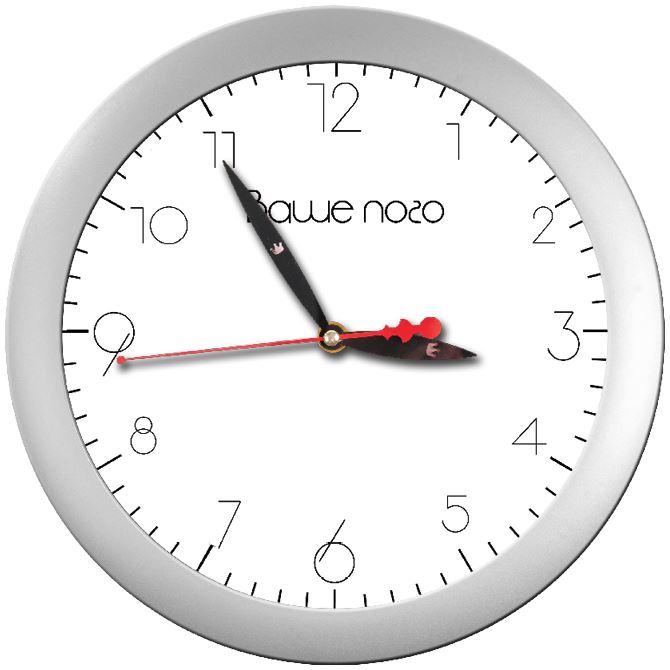 Wall clock White with large digits